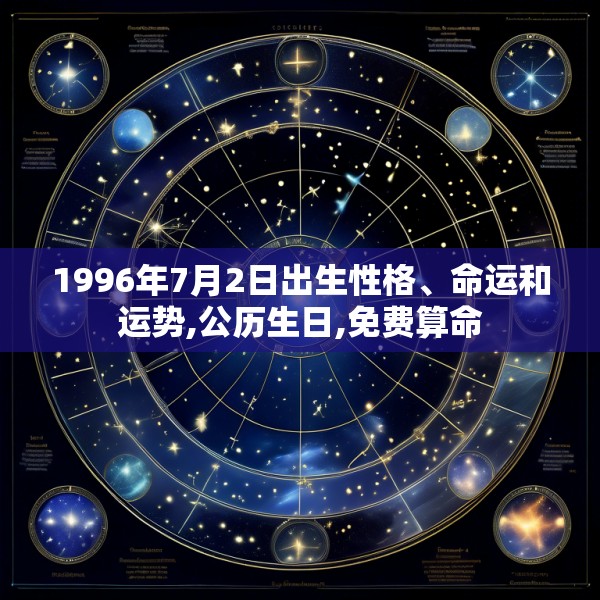 1996年7月2日出生性格、命运和运势,公历生日,免费算命