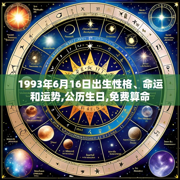 1993年6月16日出生性格、命运和运势,公历生日,免费算命