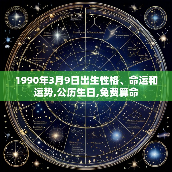 1990年3月9日出生性格、命运和运势,公历生日,免费算命