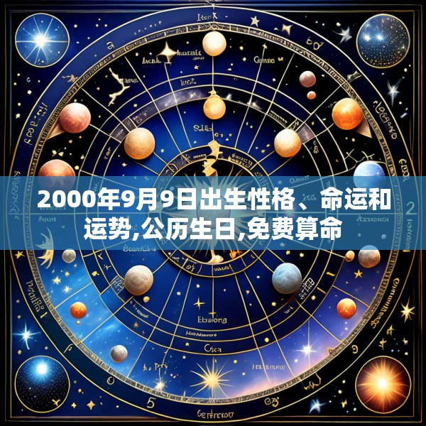 2000年9月9日出生性格、命运和运势,公历生日,免费算命