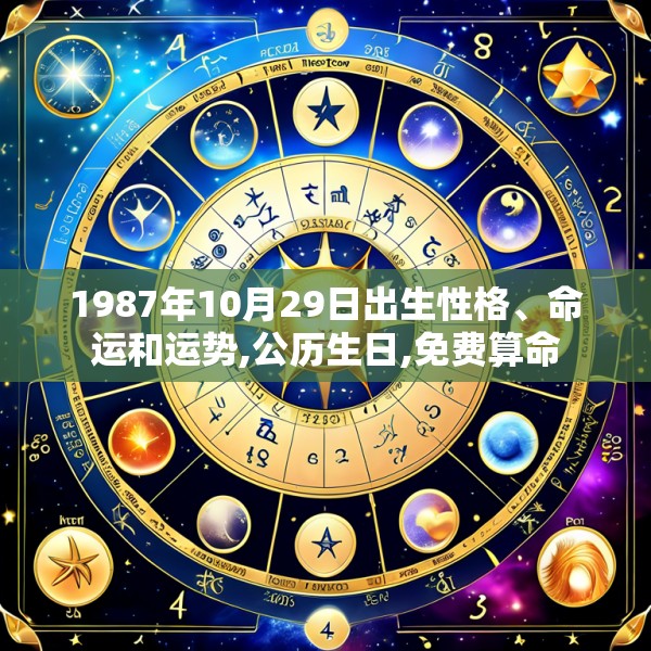 1987年10月29日出生性格、命运和运势,公历生日,免费算命