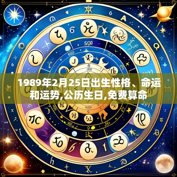 1989年2月25日出生性格、命运和运势,公历生日,免费算命