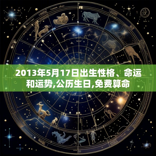2013年5月17日出生性格、命运和运势,公历生日,免费算命