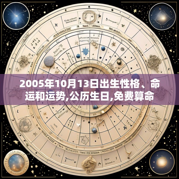 2005年10月13日出生性格、命运和运势,公历生日,免费算命