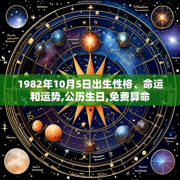 1982年10月5日出生性格、命运和运势,公历生日,免费算命
