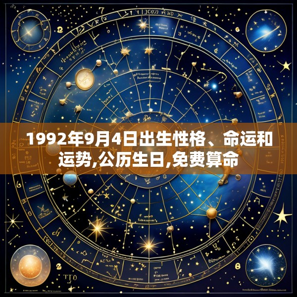 1992年9月4日出生性格、命运和运势,公历生日,免费算命