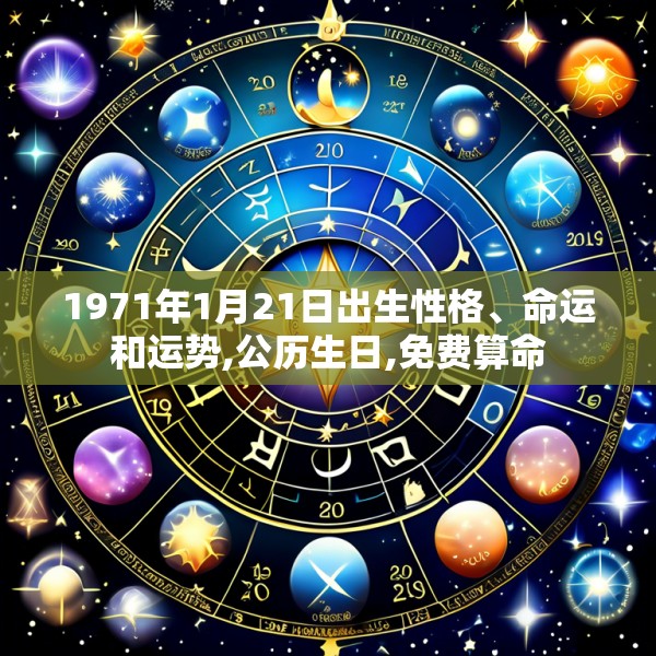 1971年1月21日出生性格、命运和运势,公历生日,免费算命