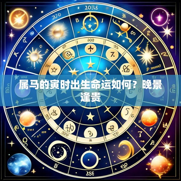 属马的寅时出生命运如何?晚景逢贵