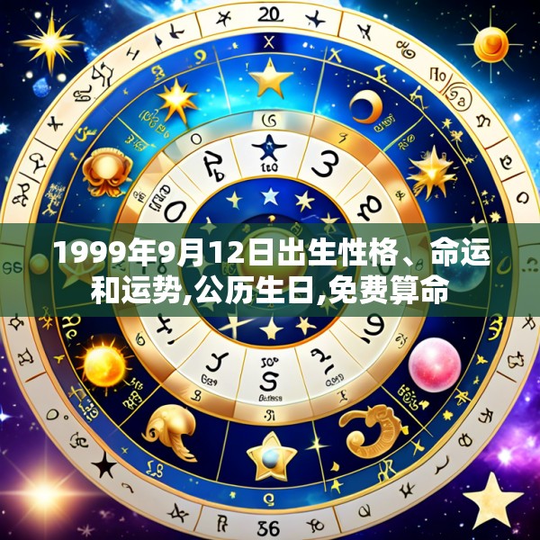 1999年9月12日出生性格、命运和运势,公历生日,免费算命
