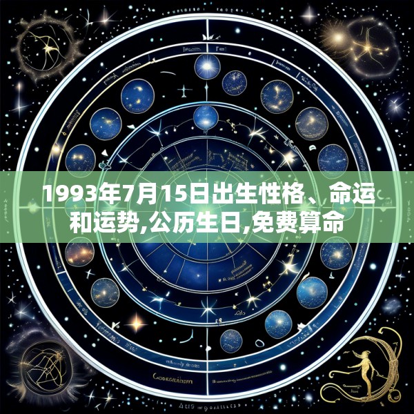 1993年7月15日出生性格、命运和运势,公历生日,免费算命