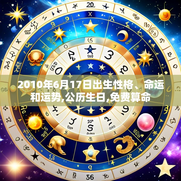 2010年6月17日出生性格、命运和运势,公历生日,免费算命