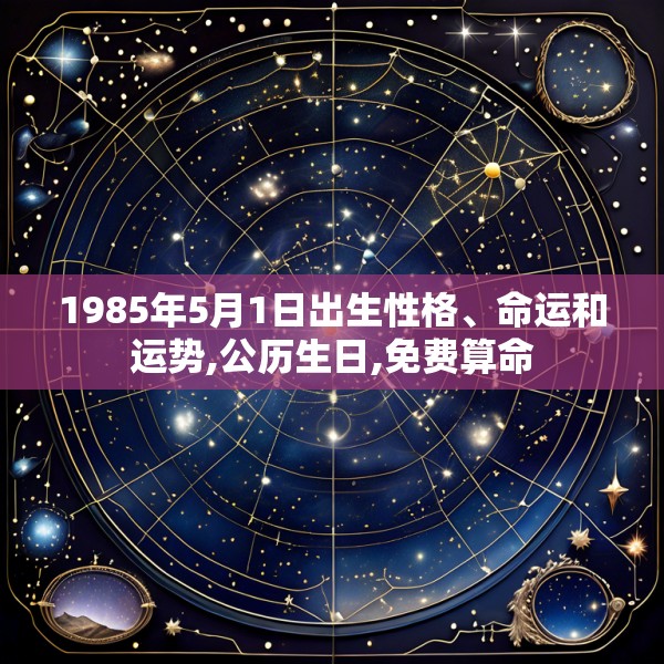 1985年5月1日出生性格、命运和运势,公历生日,免费算命