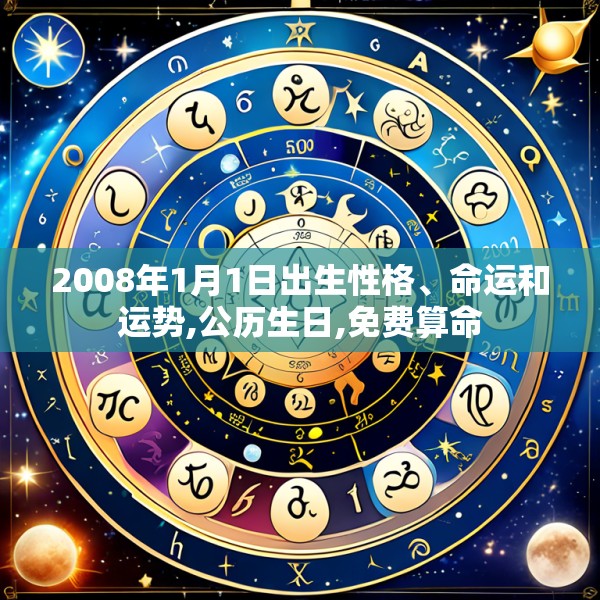 2008年1月1日出生性格、命运和运势,公历生日,免费算命