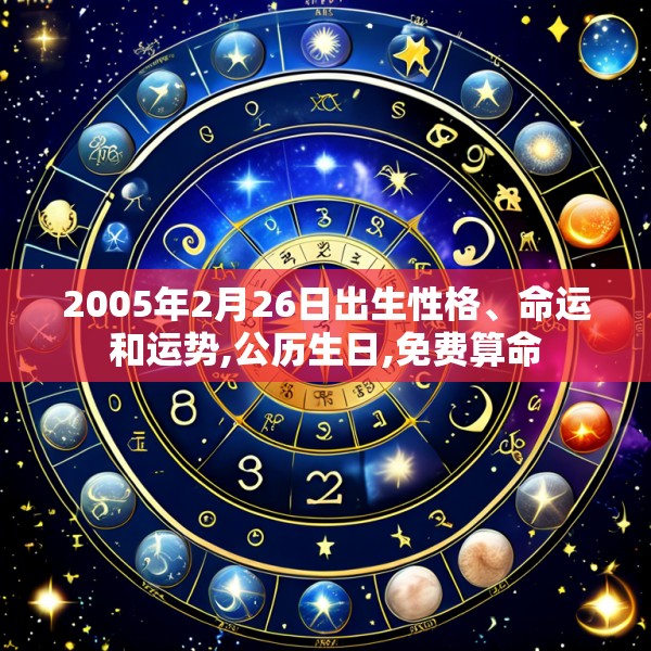 2005年2月26日出生性格、命运和运势,公历生日,免费算命