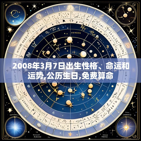 2008年3月7日出生性格、命运和运势,公历生日,免费算命