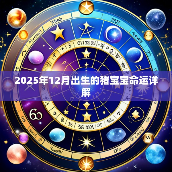 2025年12月出生的猪宝宝命运详解