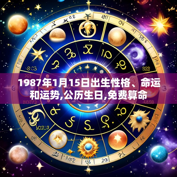 1987年1月15日出生性格、命运和运势,公历生日,免费算命