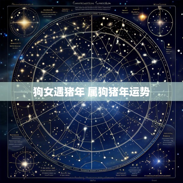 狗女遇猪年 属狗猪年运势