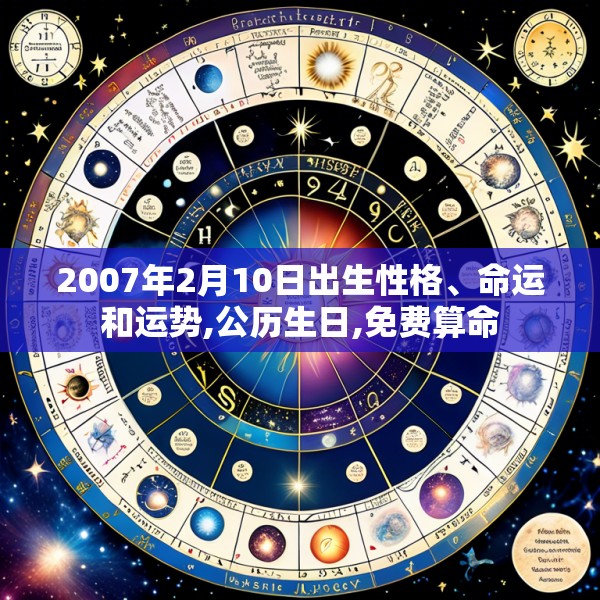 2007年2月10日出生性格、命运和运势,公历生日,免费算命