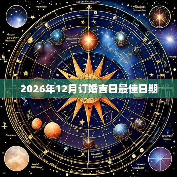 2026年12月订婚吉日最佳日期