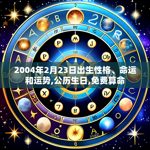 2004年2月23日出生性格、命运和运势,公历生日,免费算命
