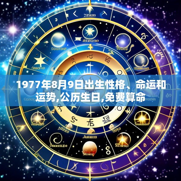 1977年8月9日出生性格、命运和运势,公历生日,免费算命