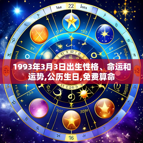 1993年3月3日出生性格、命运和运势,公历生日,免费算命