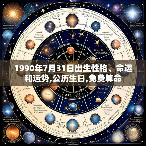 1990年7月31日出生性格、命运和运势,公历生日,免费算命
