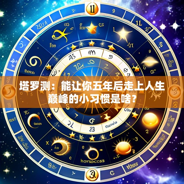 塔罗测：能让你五年后走上人生巅峰的小习惯是啥？