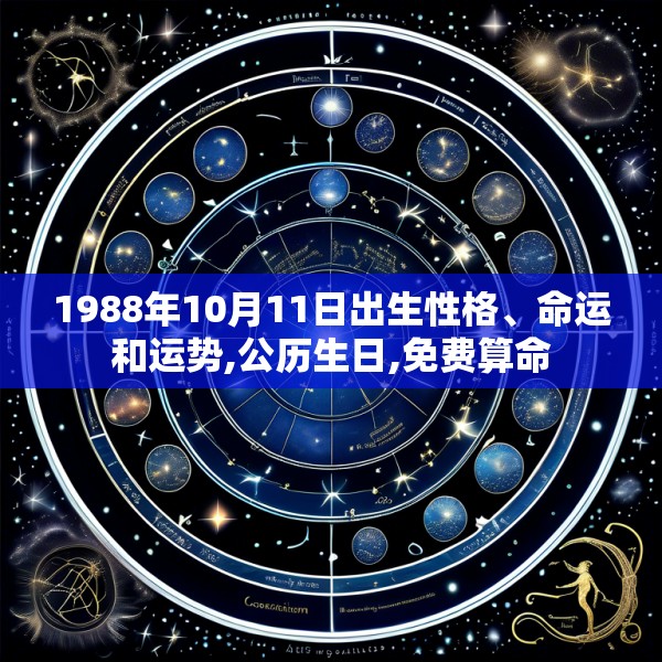 1988年10月11日出生性格、命运和运势,公历生日,免费算命