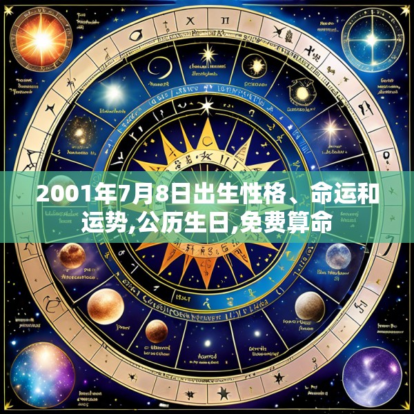 2001年7月8日出生性格、命运和运势,公历生日,免费算命