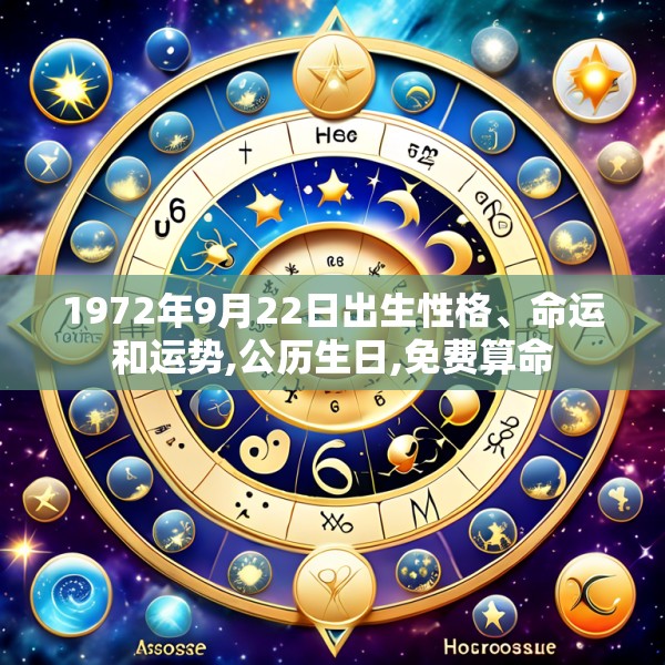 1972年9月22日出生性格、命运和运势,公历生日,免费算命