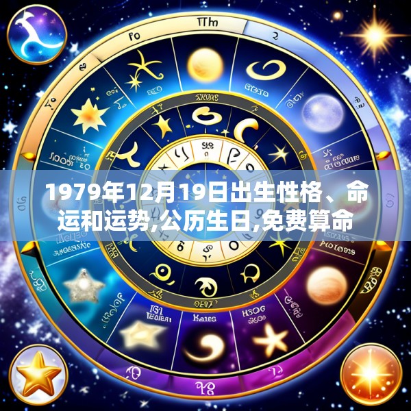 1979年12月19日出生性格、命运和运势,公历生日,免费算命