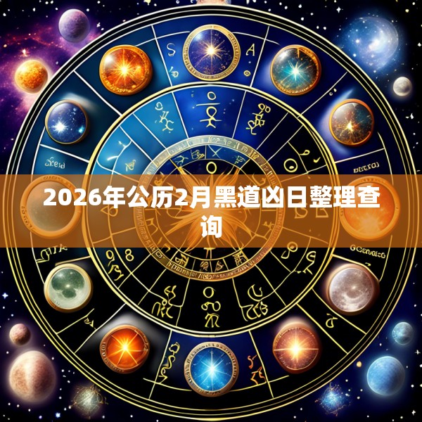 2026年公历2月黑道凶日整理查询