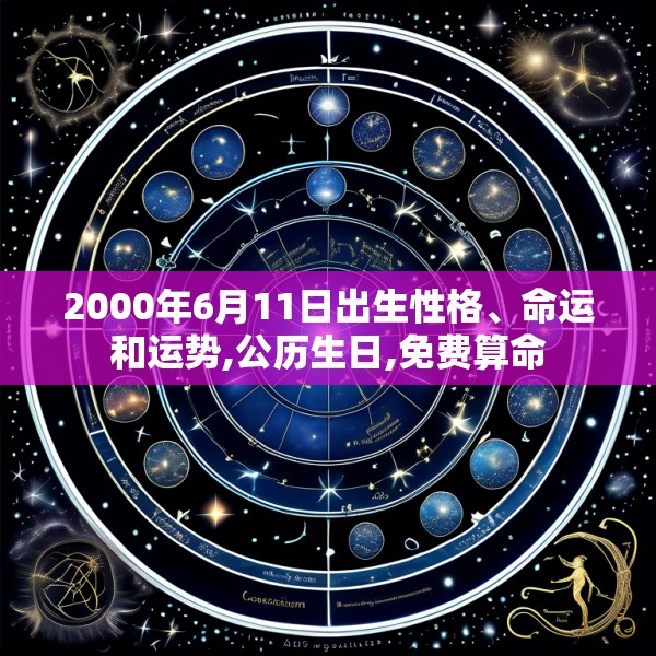 2000年6月11日出生性格、命运和运势,公历生日,免费算命