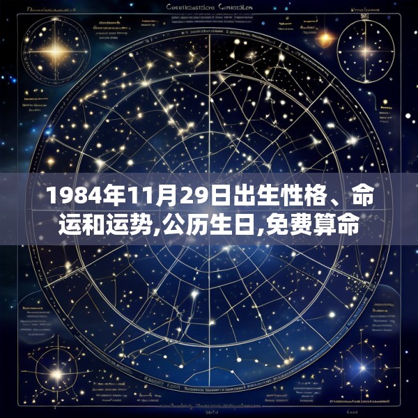 1984年11月29日出生性格、命运和运势,公历生日,免费算命