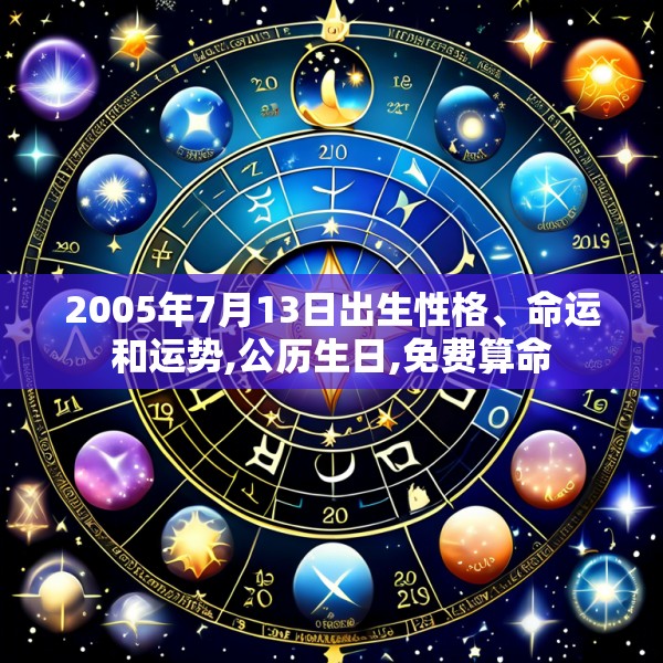 2005年7月13日出生性格、命运和运势,公历生日,免费算命