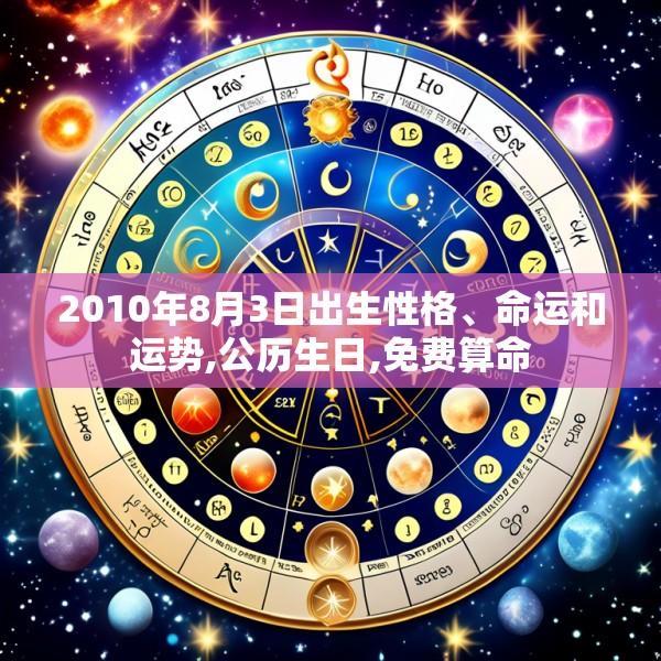 2010年8月3日出生性格、命运和运势,公历生日,免费算命
