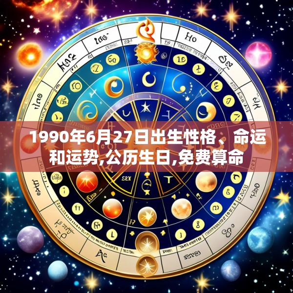 1990年6月27日出生性格、命运和运势,公历生日,免费算命