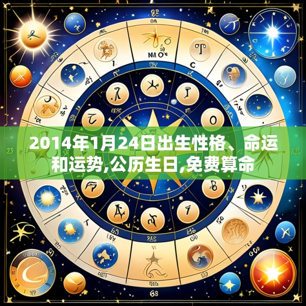 2014年1月24日出生性格、命运和运势,公历生日,免费算命