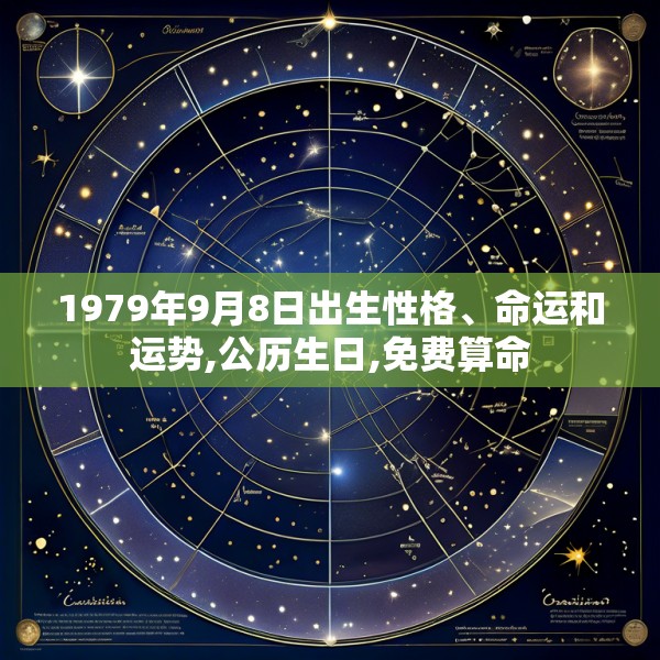 1979年9月8日出生性格、命运和运势,公历生日,免费算命