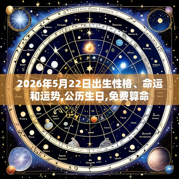2026年5月22日出生性格、命运和运势,公历生日,免费算命