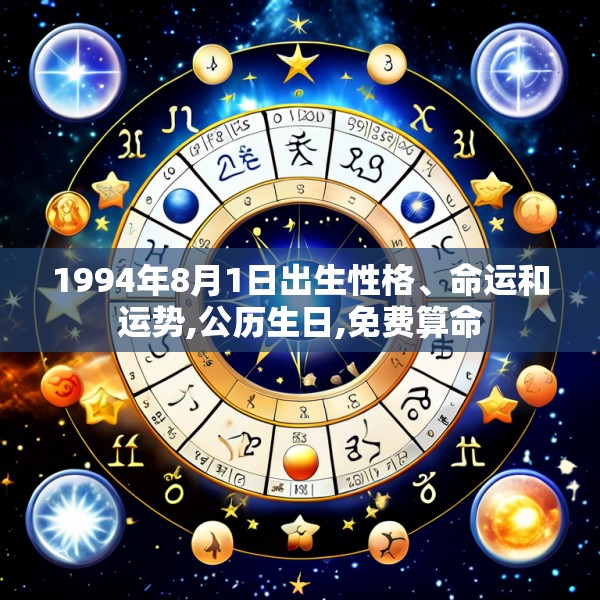 1994年8月1日出生性格、命运和运势,公历生日,免费算命