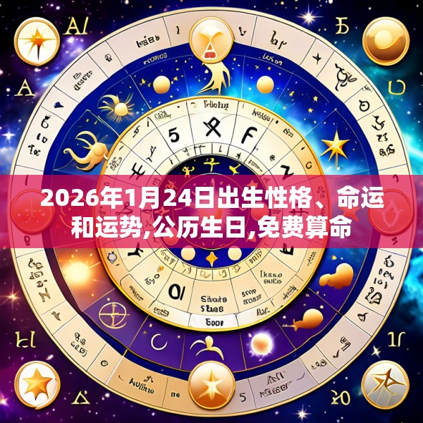 2026年1月24日出生性格、命运和运势,公历生日,免费算命