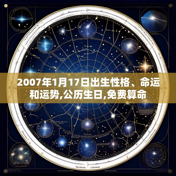 2007年1月17日出生性格、命运和运势,公历生日,免费算命