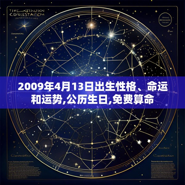 2009年4月13日出生性格、命运和运势,公历生日,免费算命