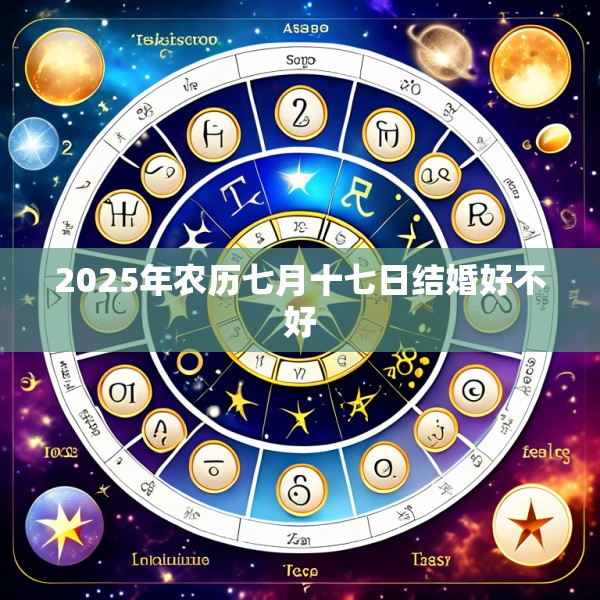 2025年农历七月十七日结婚好不好