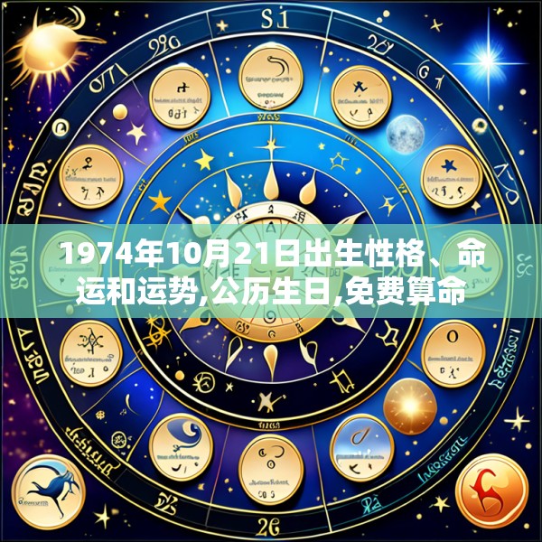 1974年10月21日出生性格、命运和运势,公历生日,免费算命