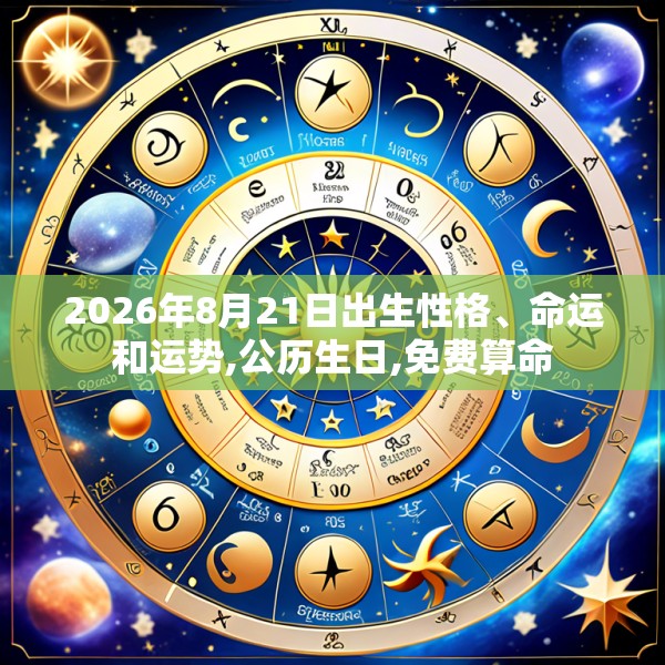 2026年8月21日出生性格、命运和运势,公历生日,免费算命