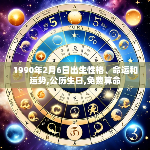 1990年2月6日出生性格、命运和运势,公历生日,免费算命
